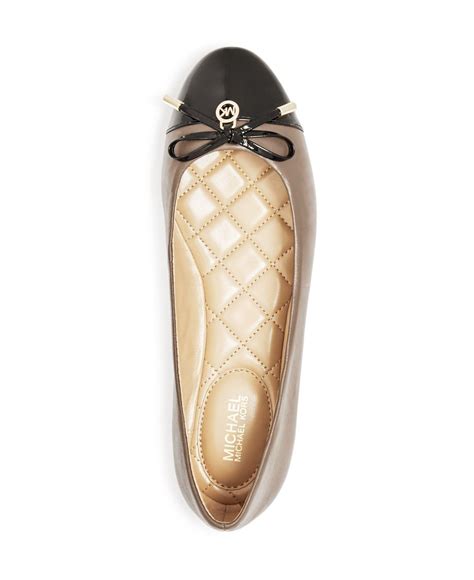 michael kors flats leather womens|Michael Kors genuine leather flats.